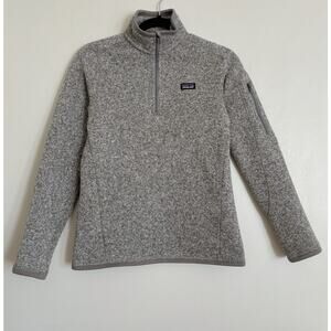 Light Grey Patagonia Better Sweater 1/4 Zip XS